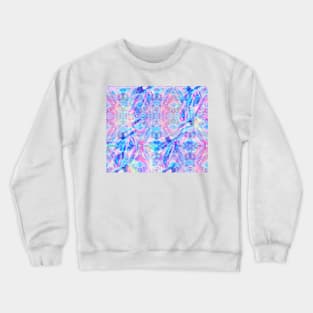 Colorful Holographic Pattern Crewneck Sweatshirt